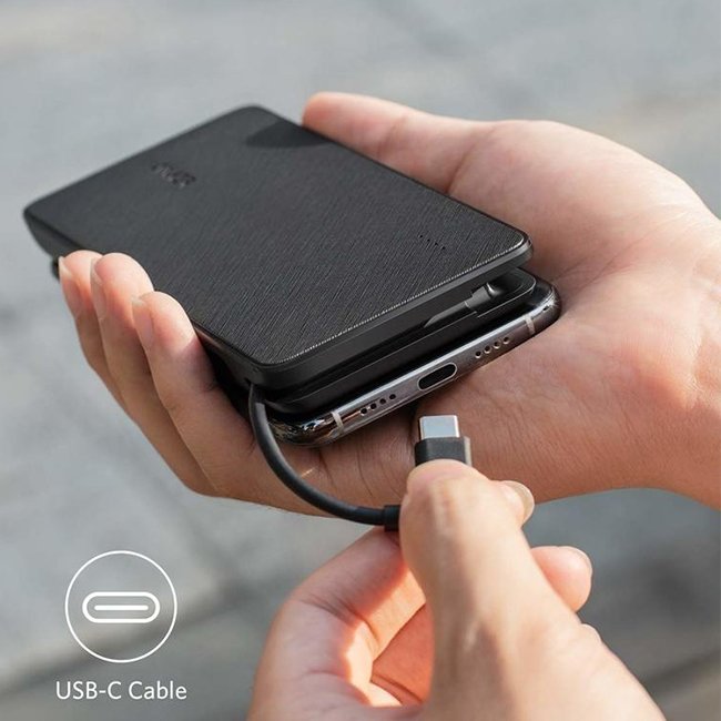Anker PowerCore 10000mAh Power Bank with Built in USB C Cable 3
