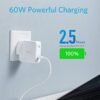 Anker PowerPort Atom III 60W PD IQ 3.0 USB Type C Charger 1 Anker PowerPort Atom III 60W PD IQ 3.0 USB Type C Charger 1