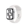 Apple Watch SE 44MM Silver Aluminum GPS White Sport Band Apple Watch SE 44MM Silver Aluminum GPS White Sport Band