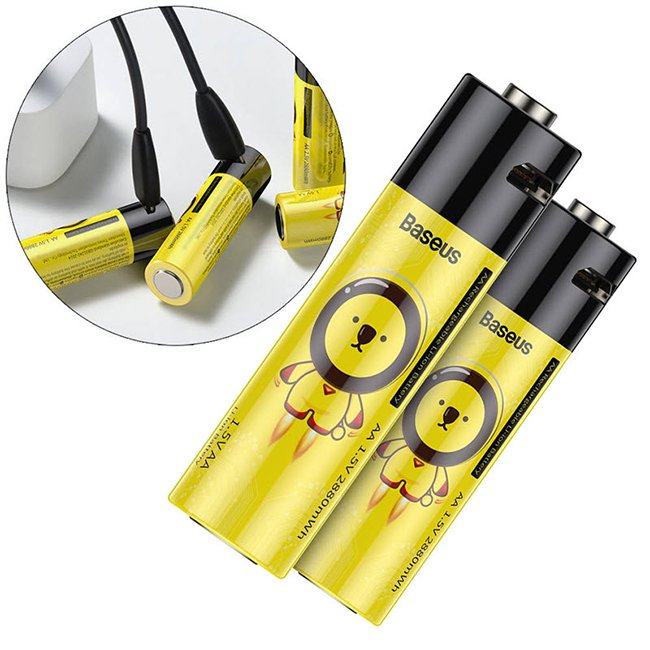 Baseus AA Rechargeable Li ion Battery 1