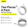 Baseus Simple Wisdom Type C 5A Cable Kit 02