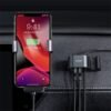 Baseus Special Data Cable for Car Backseat Lightning Dual USB Hub 5
