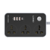 LDNIO SC3412 3 Power Socket 20W USB C PD 3 USB QC3.0 Extension Power Cord 1