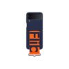 Samsung Galaxy Z Flip3 5G Navy Blue Silicone Cover with Strap 1 Samsung Galaxy Z Flip3 5G Navy Blue Silicone Cover with Strap 1