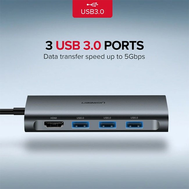 UGREEN 50538 8 in 1 USB C with 4K HDMI Multifunctional Adapter 3
