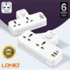 LDNIO SC2311 2 Port with 1 USB C and 2 USB A Power Socket 2 LDNIO SC2311 2 Port with 1 USB C and 2 USB A Power Socket 2