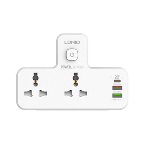 LDNIO SC2311 2 Port with 1 USB C and 2 USB A Power Socket