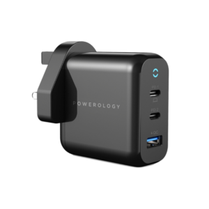 Powerology 3 Output 65W GaN Charger with Power Delivery