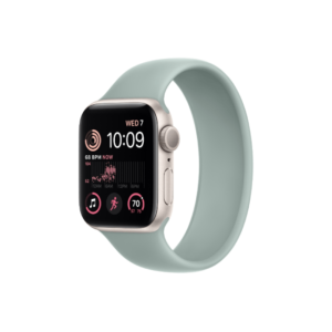 Apple Watch SE 2nd Gen 40MM Starlight Aluminum GPS – Succulent Solo Loop Band