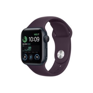 apple watch se 2nd gen 40mm midnight aluminum gps elderberry sport band