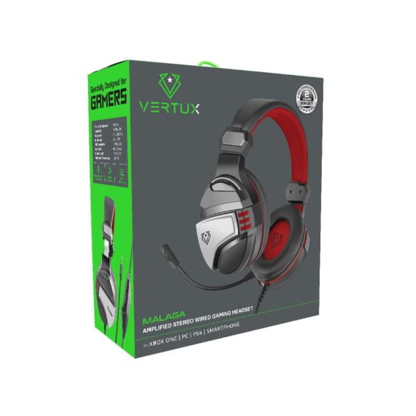 Vertux Malaga Amplified Stereo Wired Gaming Headset In Sri Lanka Otc.lk 1